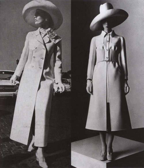 Two looks from the Valentino Alta Moda Spring-Summer 1970 Collection.